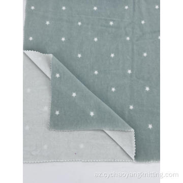 POLYESTER Çap olunmuş məxmər Trikotaj Velvet Parça